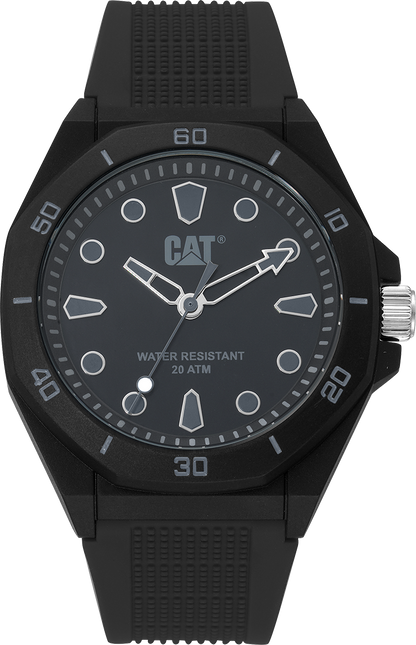CATERPILLAR JA11021111 Octa Shield Black Silicon Strap