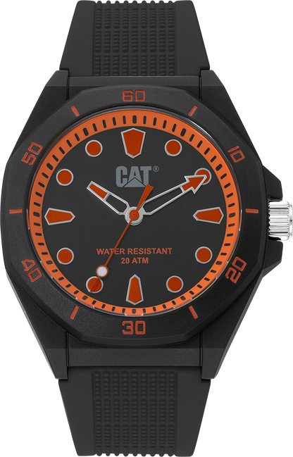CATERPILLAR JA11021118 Octa Shield Black Silicon Strap