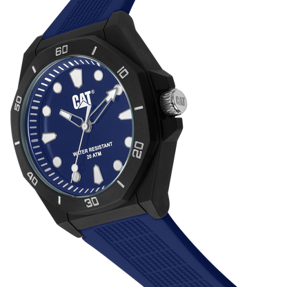 CATERPILLAR JA11021612 Octa Shield Blue Silicon Strap