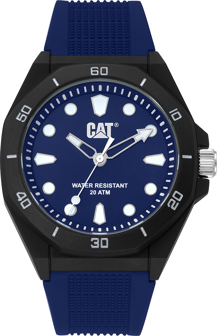 CATERPILLAR JA11021612 Octa Shield Blue Silicon Strap