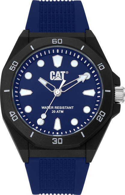 CATERPILLAR JA11021612 Octa Shield Blue Silicon Strap
