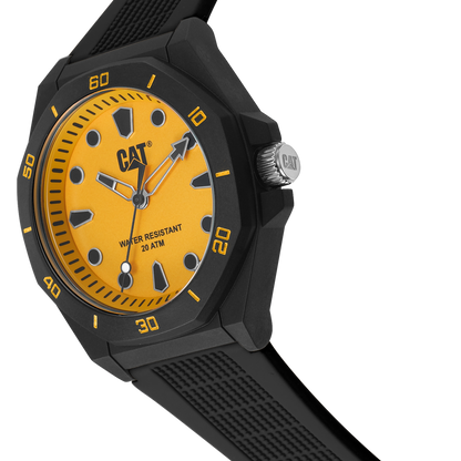 CATERPILLAR JA11021711 Octa Shield Black Silicon Strap