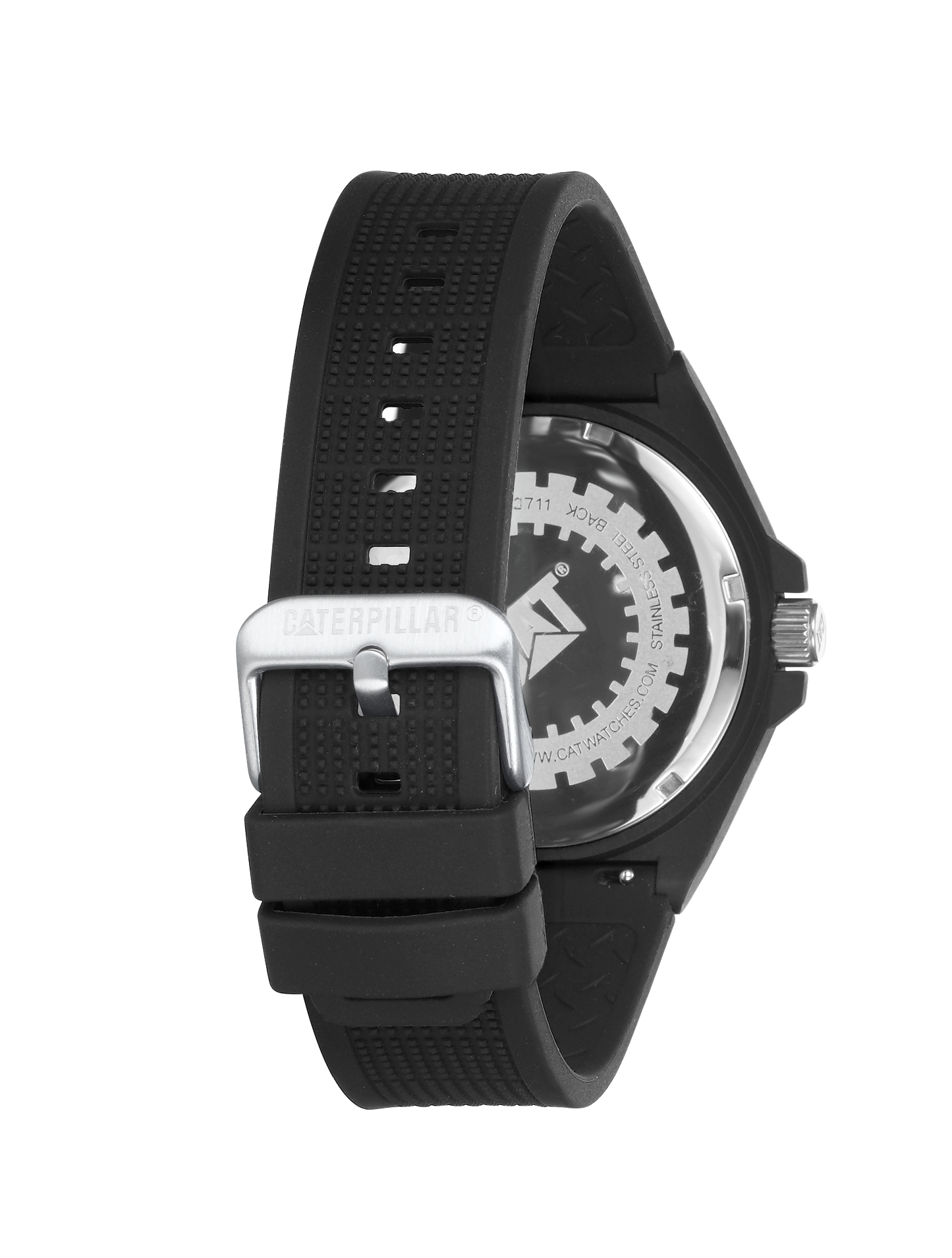 CATERPILLAR JA11021711 Octa Shield Black Silicon Strap