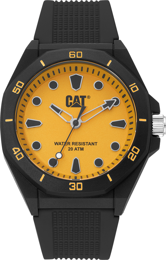 CATERPILLAR JA11021711 Octa Shield Black Silicon Strap