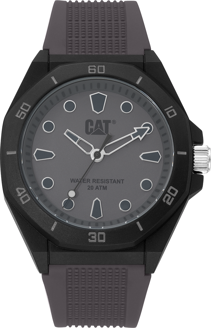 CATERPILLAR JA11025512 Octa Shield Grey Silicon Strap