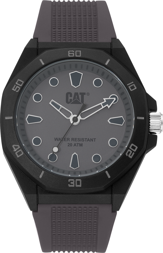 CATERPILLAR JA11025512 Octa Shield Grey Silicon Strap