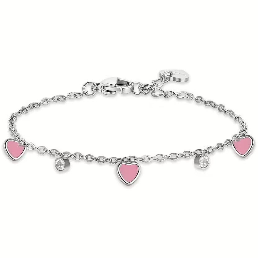 Luca Barra JB100 Children's Steel Bracelet with Heart