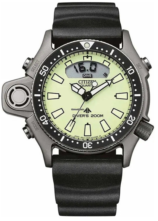 Citizen JP2007-17W Promaster Aqualand Divers Black Rubber Strap