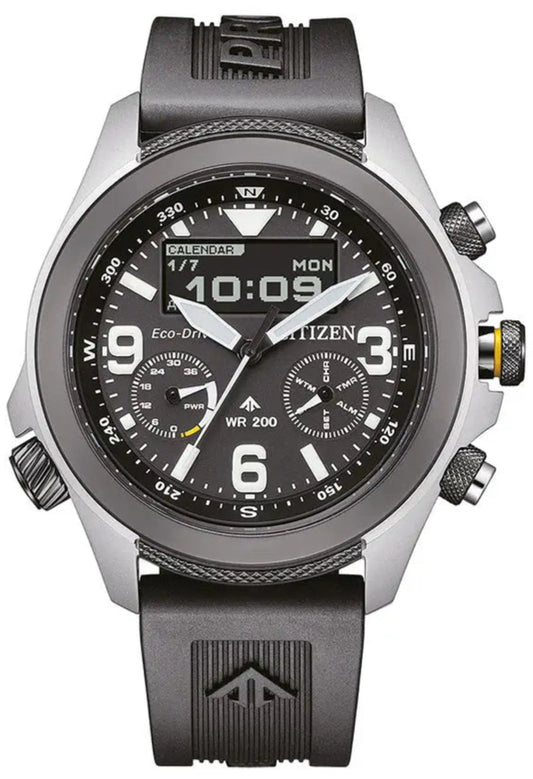 Citizen JV1007-07E Promaster Land Eco Drive Chronograph Black Rubber Strap