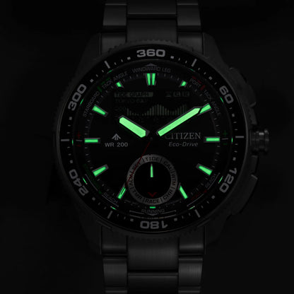 Citizen JV3001-53E Promaster Wave Tracker Eco-Drive Stainless Steel Bracelet
