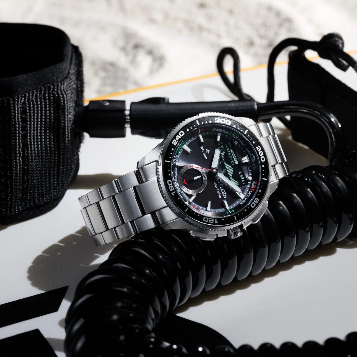 Citizen JV3001-53E Promaster Wave Tracker Eco-Drive Stainless Steel Bracelet