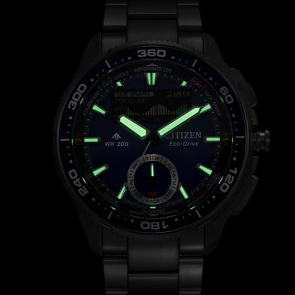 Citizen JV3006-50L Promaster Wave Tracker Eco-Drive Stainless Steel Bracelet