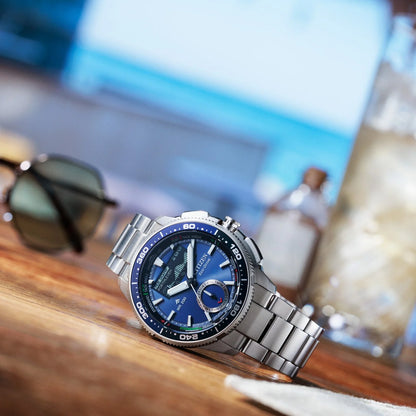 Citizen JV3006-50L Promaster Wave Tracker Eco-Drive Stainless Steel Bracelet