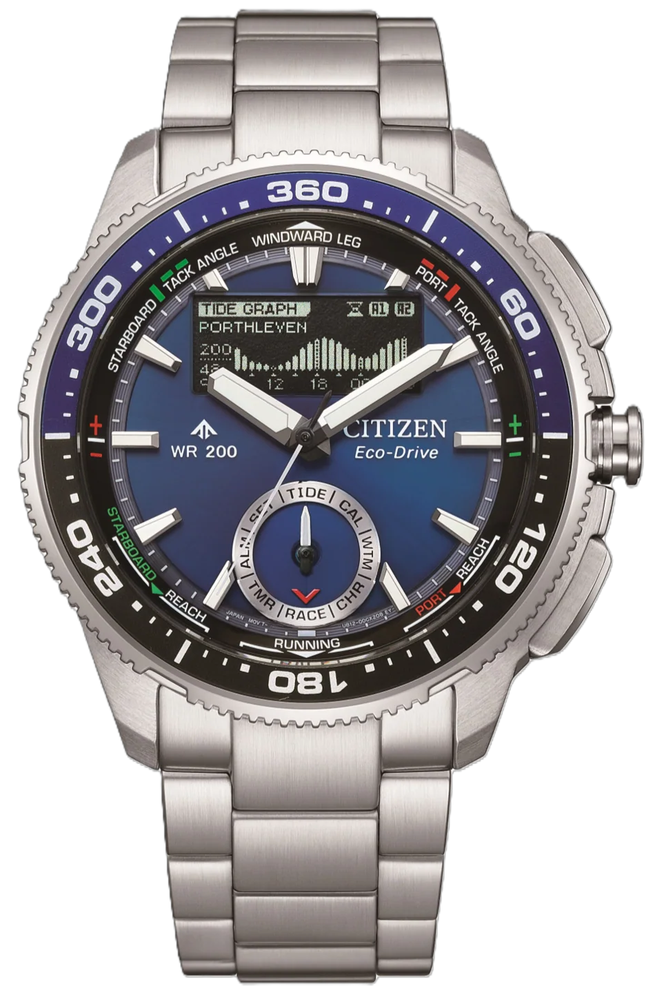 Citizen JV3006-50L Promaster Wave Tracker Eco-Drive Stainless Steel Bracelet
