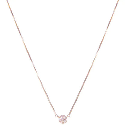 U.S. POLO JW2138NK Κολιέ Από Ροζ Επιχρυσωμένο Ορείχαλκο με Ζιργκόν