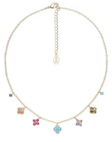 U.S. POLO JW2263NK Κολιέ Fleur Από Επιχρυσωμένο Ορείχαλκο