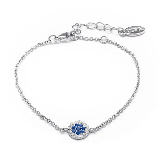 U.S. POLO JW3170BR Βραχιόλι Από Ορείχαλκο με Μπλε Ζιργκόν