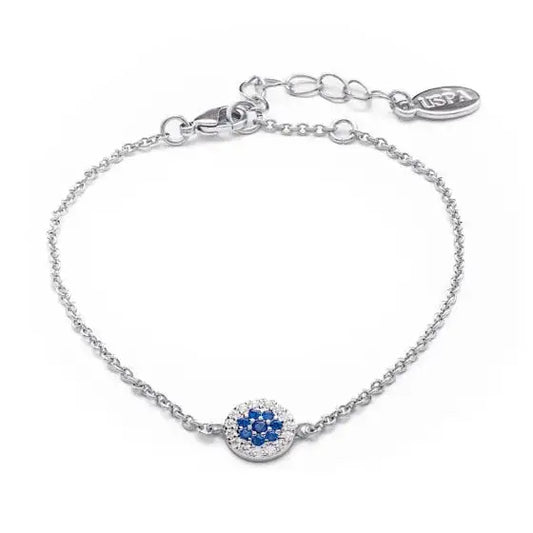 U.S. POLO JW3170BR Βραχιόλι Από Ορείχαλκο με Μπλε Ζιργκόν