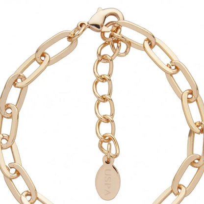 U.S. POLO JW3248BR Βραχιόλι Με Κρίκους Από Επιχρυσωμένο Ορείχαλκο με Ζιργκόν