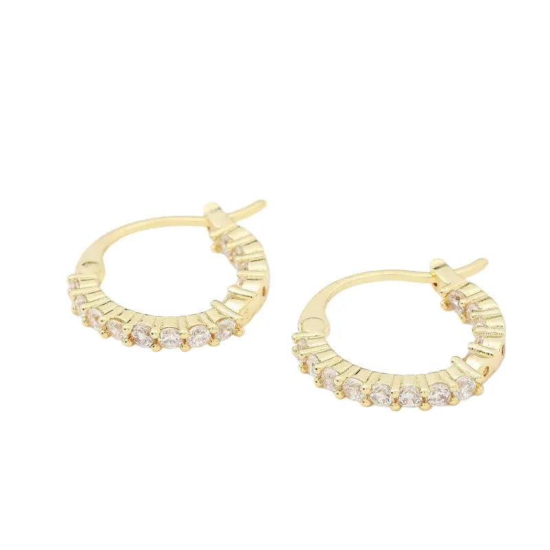 U.S. POLO JW5082EA Σκουλαρίκια Annabelle Από Επίχρυσο Ορείχαλκο με Ζιργκόν