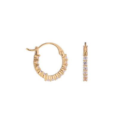 U.S. POLO JW5082EA Σκουλαρίκια Annabelle Από Επίχρυσο Ορείχαλκο με Ζιργκόν