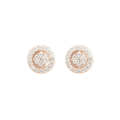 U.S. POLO JW5125EA Σκουλαρίκια Rosie Από Ροζ Χρυσό Ορείχαλκο με Ζιργκόν