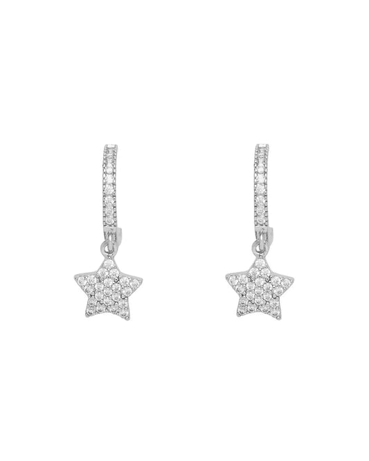 U.S. POLO JW5371EA Σκουλαρίκια Αστέρια Από Ορείχαλκο με Ζιργκόν