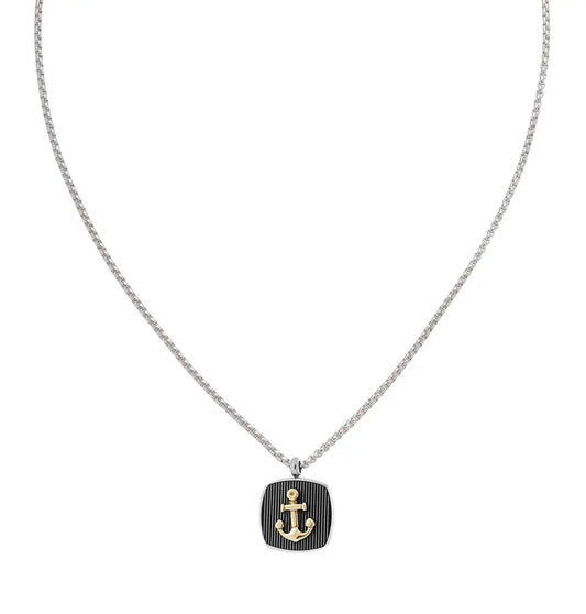 U.S. POLO JW6063NK Κολιέ με Άγκυρα Από Ανοξείδωτο Ατσάλι