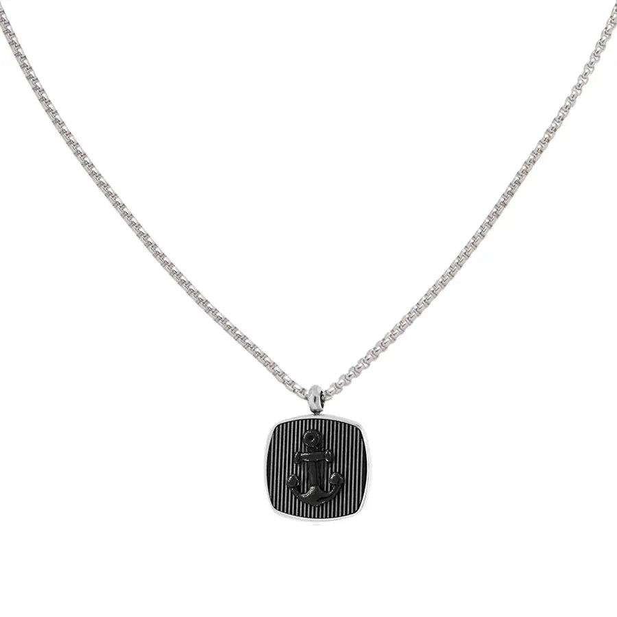 U.S. POLO JW6064NK Ανδρικό Κολιέ Από Ανοξείδωτο Ατσάλι με Άγκυρα