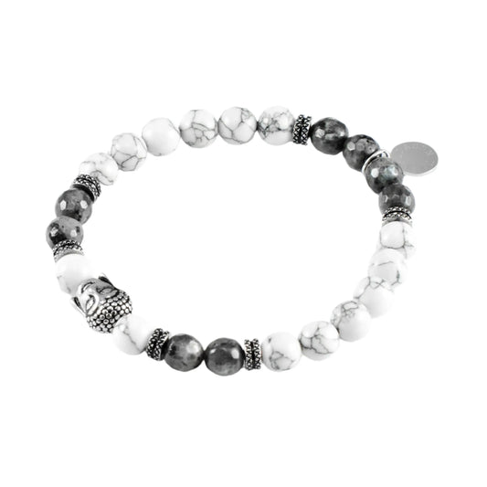 US POLO JW9210BR Men's Steel and Leather Bracelet