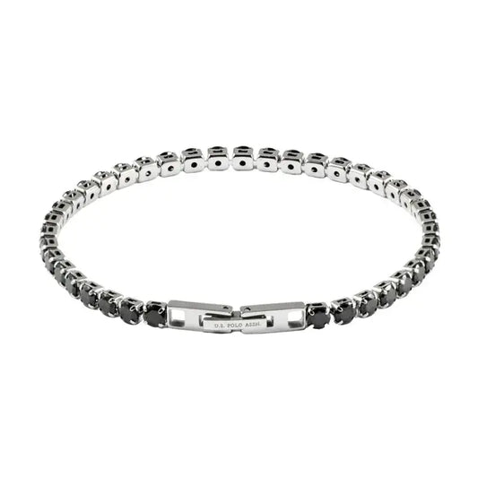 US POLO JW9210BR Men's Steel and Leather Bracelet