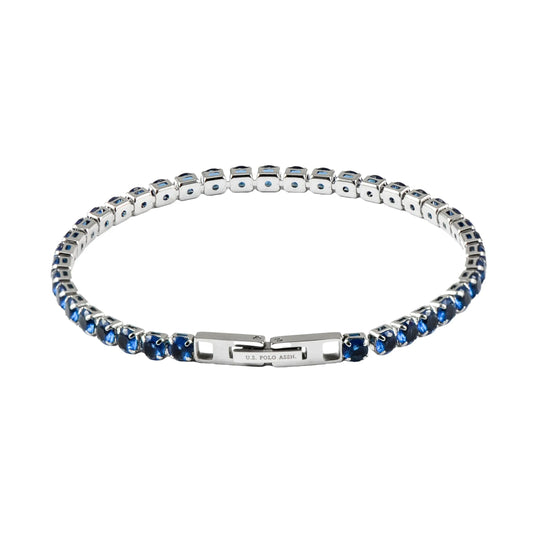 US POLO JW9210BR Men's Steel and Leather Bracelet
