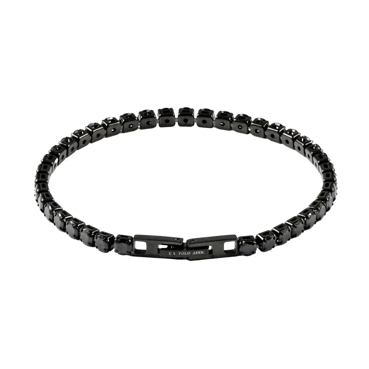 US POLO JW9210BR Men's Steel and Leather Bracelet