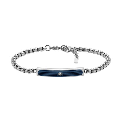 US POLO JW9092BR Men's Steel Bracelet with Leather