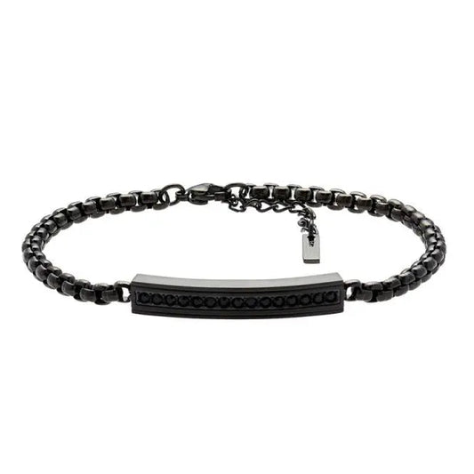 U.S. POLO JW9318BR Ανδρικό Βραχιόλι Από Μαύρο Ατσάλι