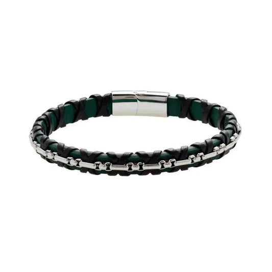 U.S. POLO JW9322BR Ανδρικό Βραχιόλι Από Ατσάλι και Δέρμα