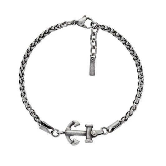 U.S. POLO JW9333BR Ανδρικό Βραχιόλι Από Ανοξείδωτο Ατσάλι με Άγκυρα U.S. Polo