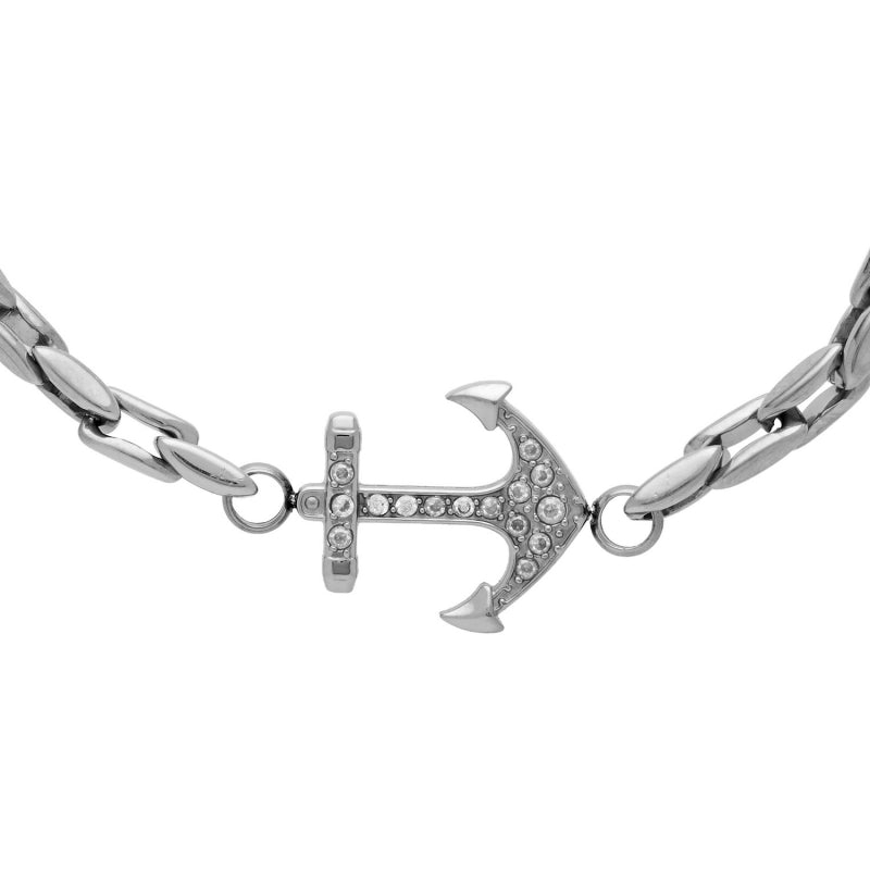 U.S. POLO JW9334BR Ανδρικό Βραχιόλι Από Ανοξείδωτο Ατσάλι με Άγκυρα
