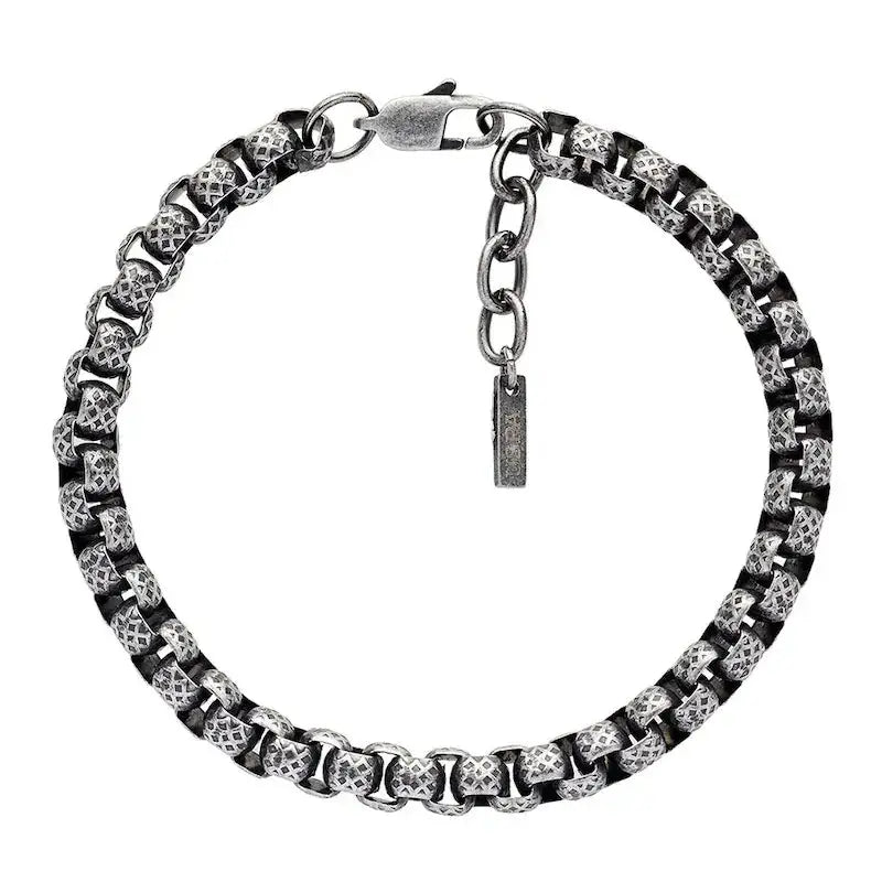 US POLO JW9092BR Men's Steel Bracelet with Leather