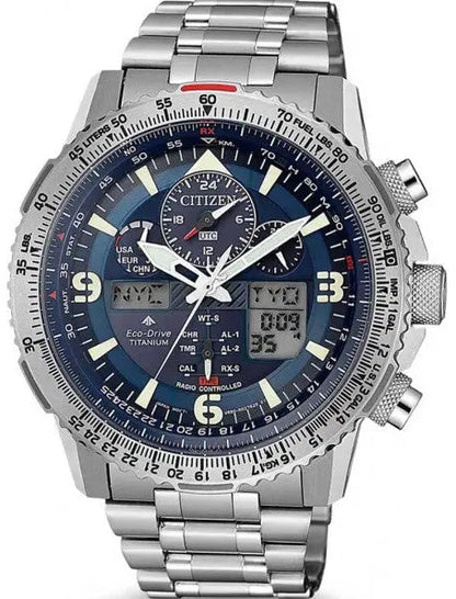 Citizen JY8100-80L Promaster Sky Eco-Drive RadioControlled Titanium Bracelet