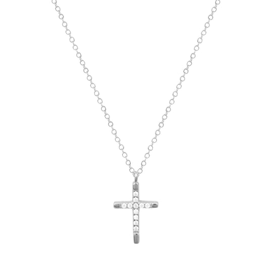 Ballerina Necklace With Zirconia GM208W In Platinum Plated Silver