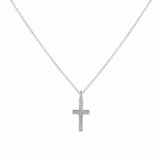 K534K Cross Necklace with Chain in 9ct Gold