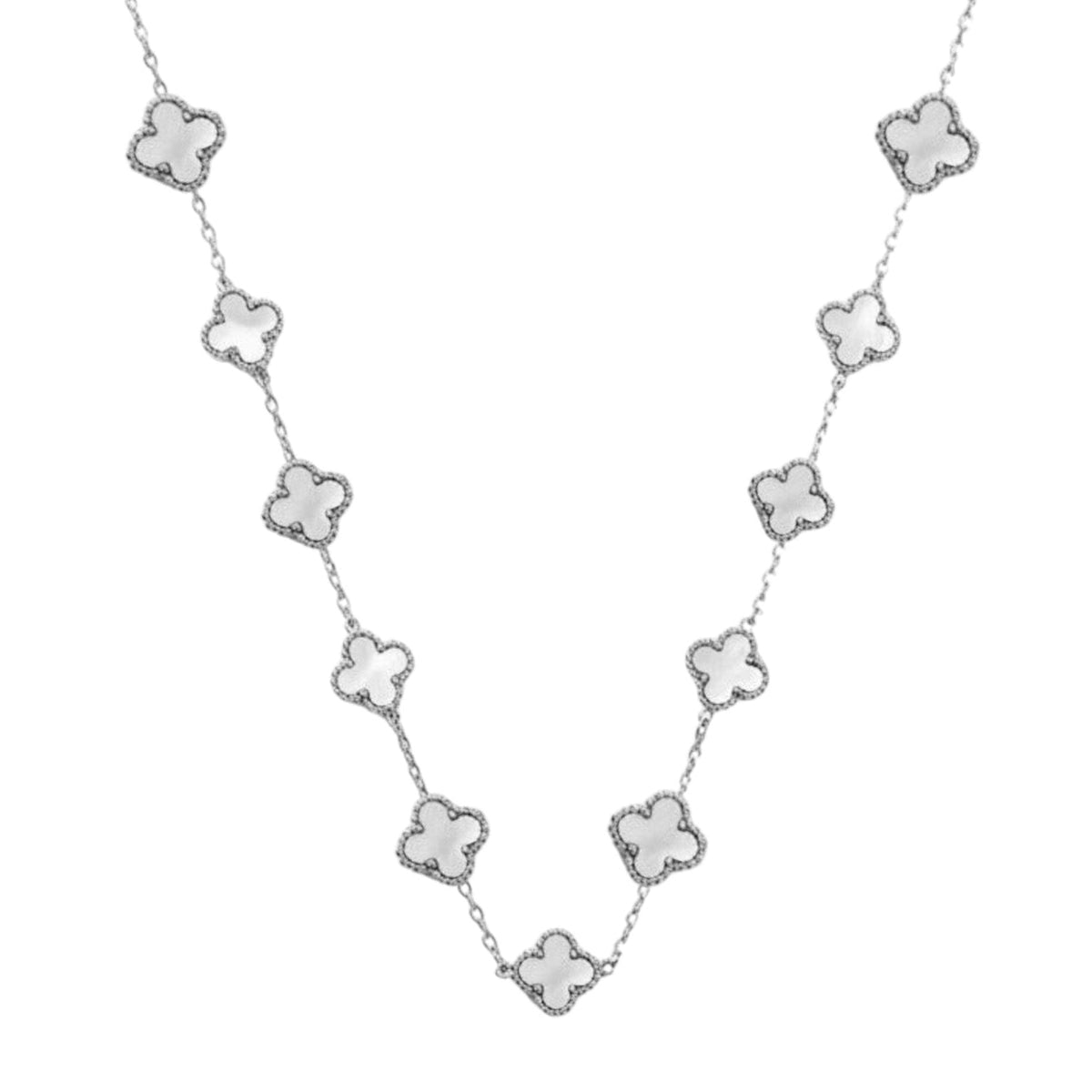 N07139G Gold Plated Steel Necklace with Green Zircon