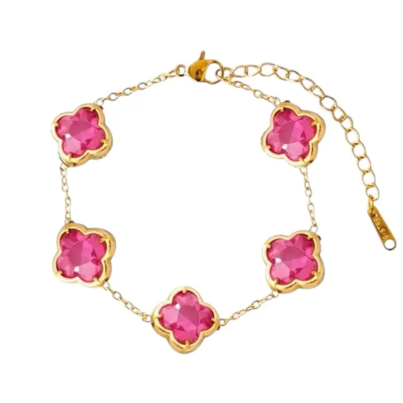 N00965G Riviera Stainless Steel Bracelet with Zirconia
