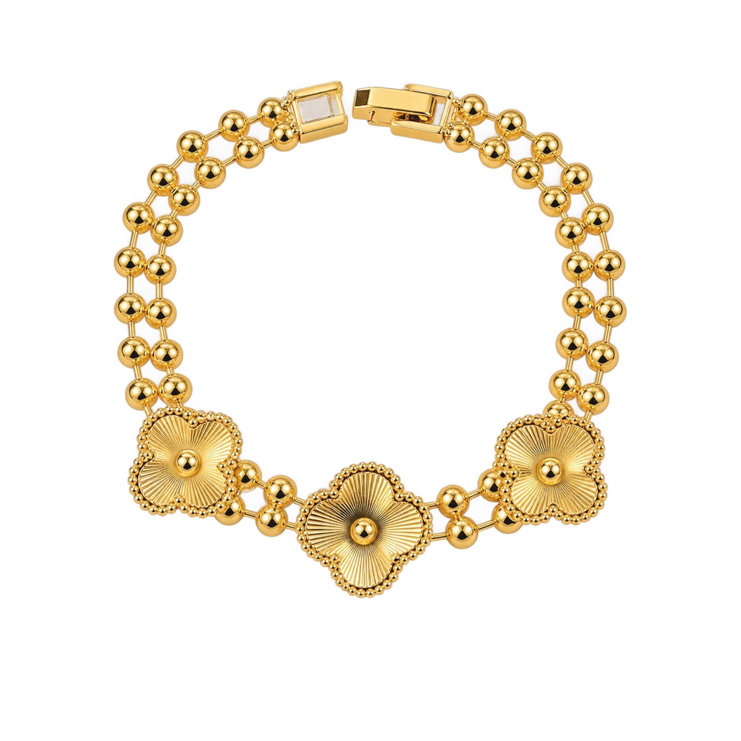 N00965G Riviera Stainless Steel Bracelet with Zirconia