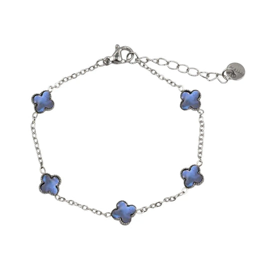 N00965G Riviera Stainless Steel Bracelet with Zirconia