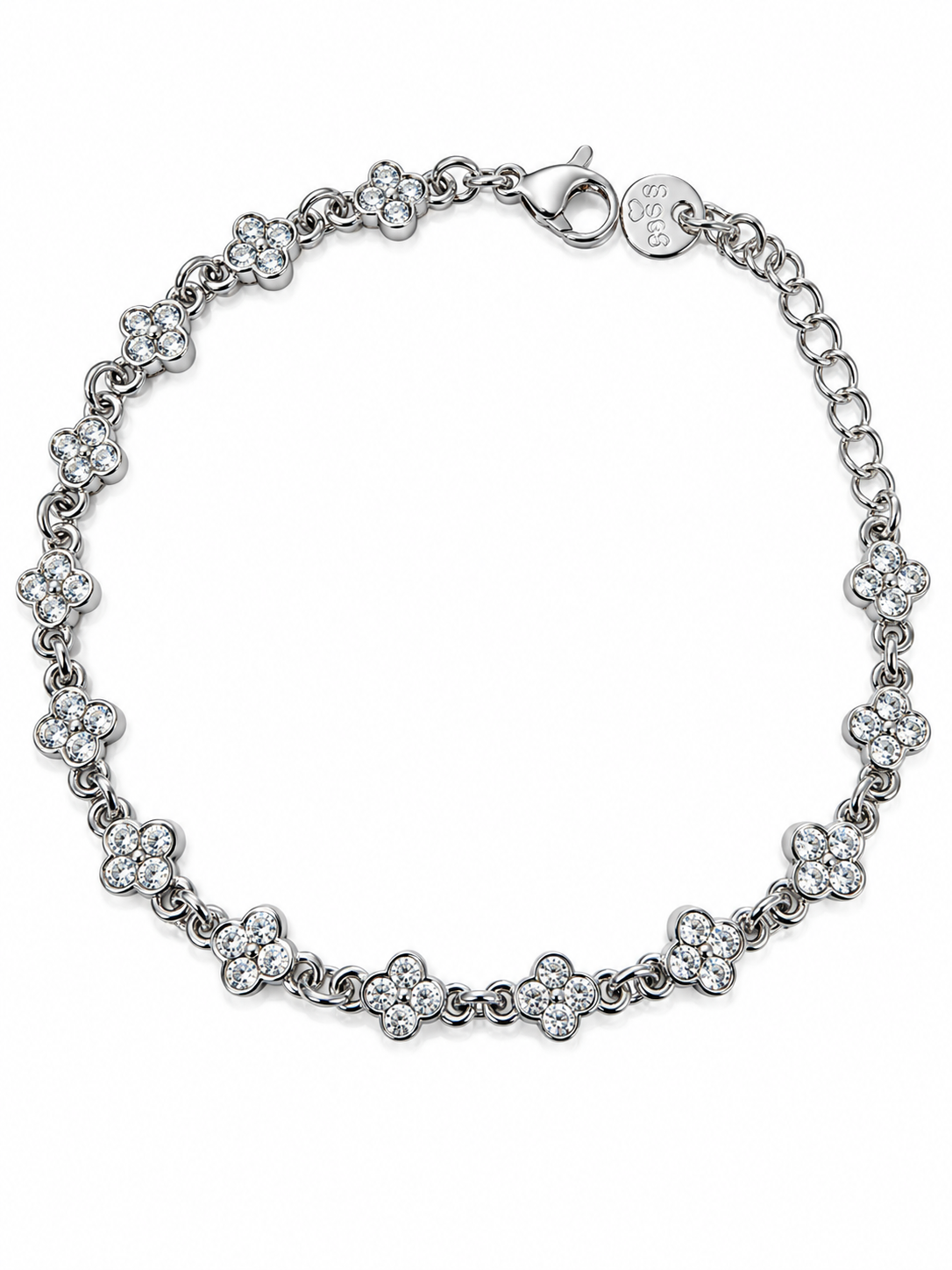 N00965G Riviera Stainless Steel Bracelet with Zirconia