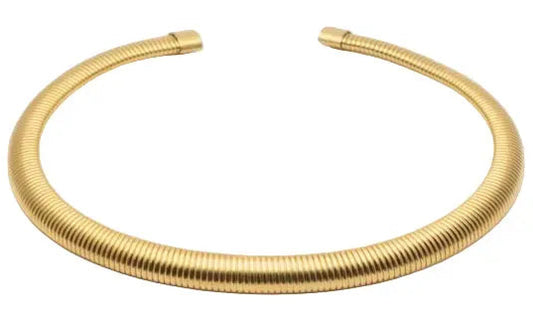 Κολιέ KB403G Choker Λαιμαριά Από Επιχρυσωμένο Ανοξείδωτο Ατσάλι