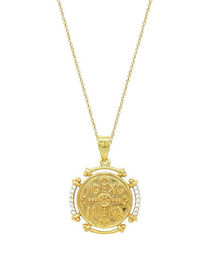 Necklace 9W-KD001-2 Rose Gold Plated Silver with Pearl