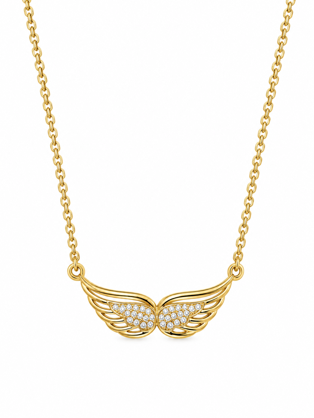 Necklace 9W-KD001-2 Rose Gold Plated Silver with Pearl